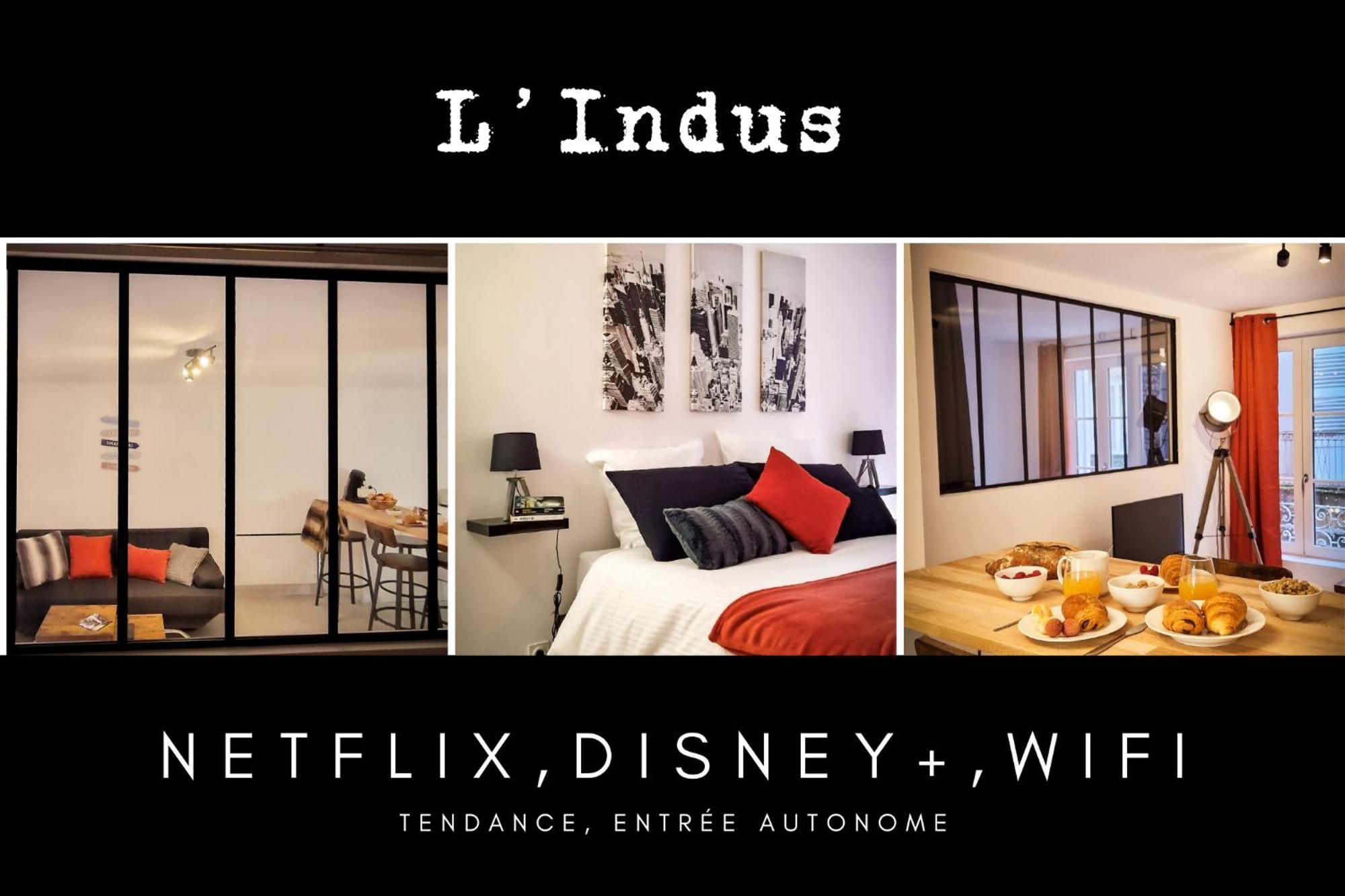 L'Indus 3 Etoiles Wifi, Netflix, Disney, Coeur De Bastide Villefranche-de-Rouergue Kültér fotó